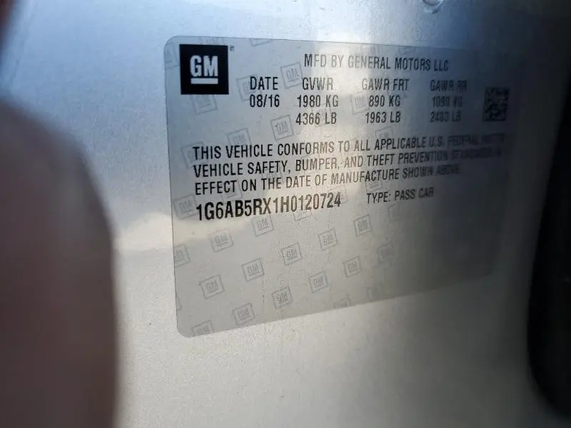 2017 CADILLAC ATS LUXURY  