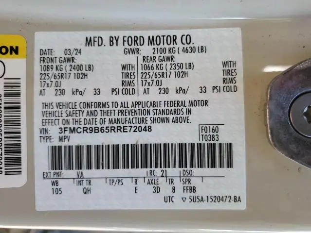 2024 FORD BRONCO SPORT BIG BEND  