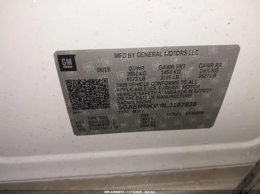 2020 BUICK ENCLAVE FWD ESSENCE