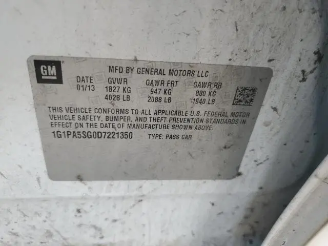 2013 CHEVROLET CRUZE LS  