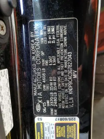 2016 KIA SPORTAGE LX  