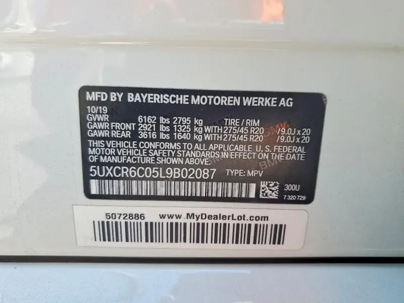 2020 BMW X5 XDRIVE40I  