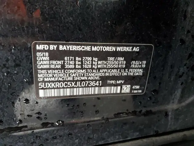 2018 BMW X5 XDRIVE35I  