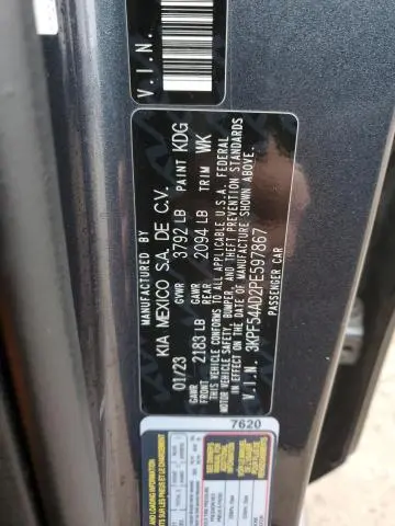 2023 KIA FORTE GT LINE  