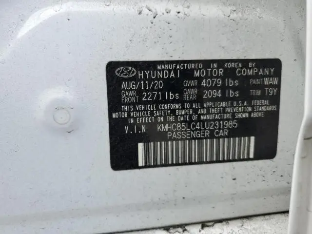 2020 HYUNDAI IONIQ SEL  