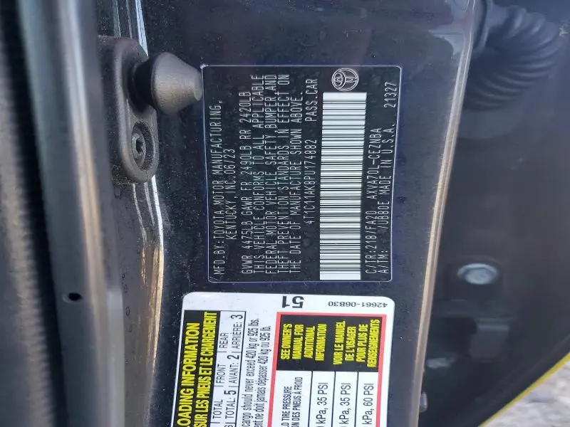 2023 TOYOTA CAMRY LE  