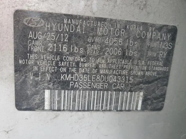 2013 HYUNDAI ELANTRA GT   