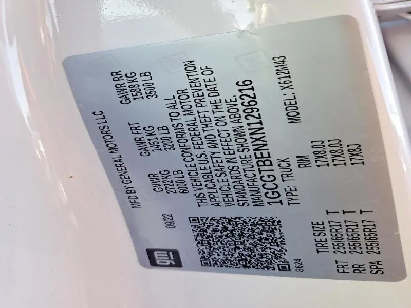 2022 CHEVROLET COLORADO   