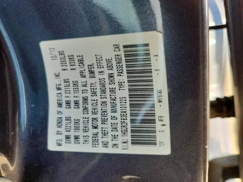 2014 HONDA ACCORD EXL  