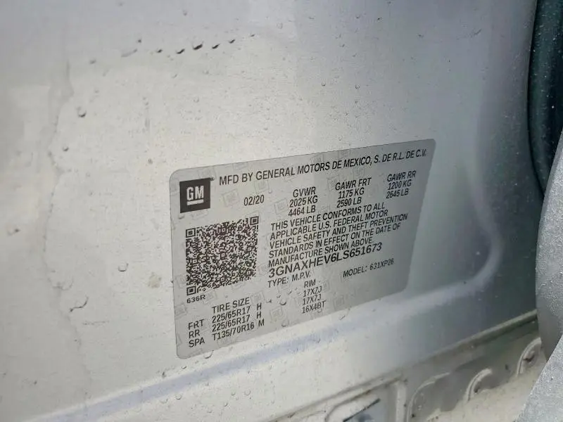 2020 CHEVROLET EQUINOX LS  