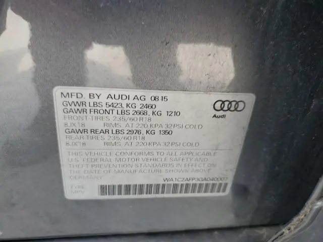 2016 AUDI Q5 PREMIUM  
