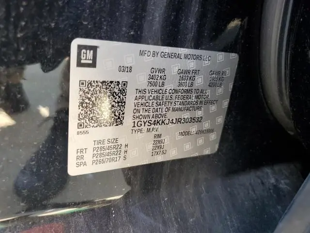 2018 CADILLAC ESCALADE ESV PLATINUM  