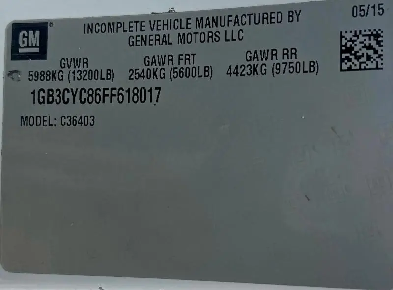 2015 CHEVROLET SILVERADO C3500  