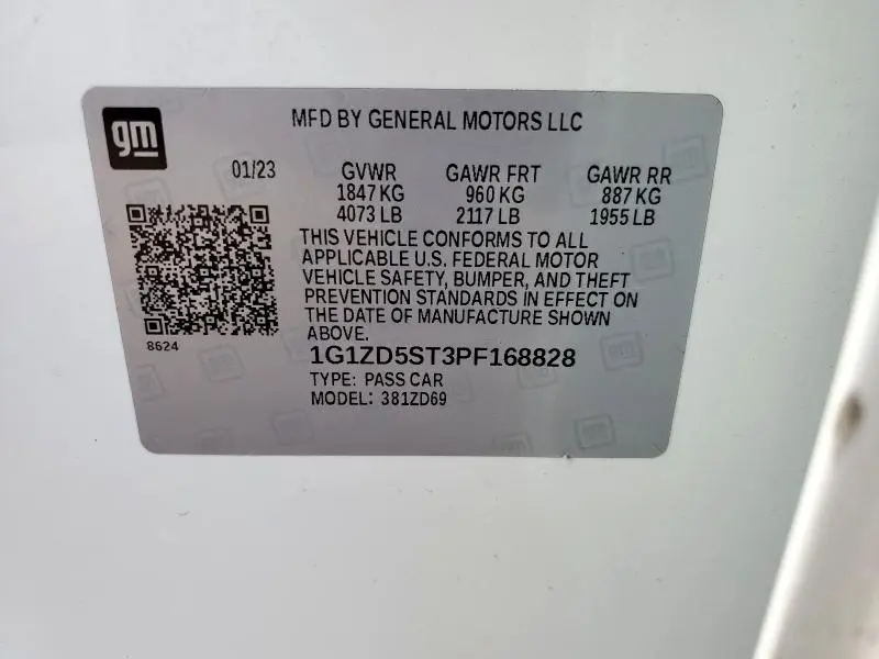 2023 CHEVROLET MALIBU LT  