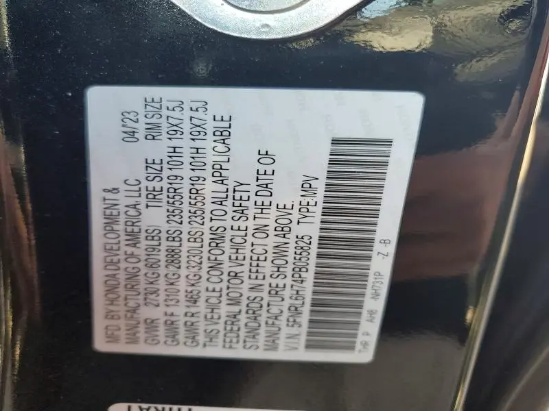 2023 HONDA ODYSSEY SPORT-L  