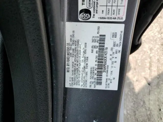 2012 FORD FUSION SEL  