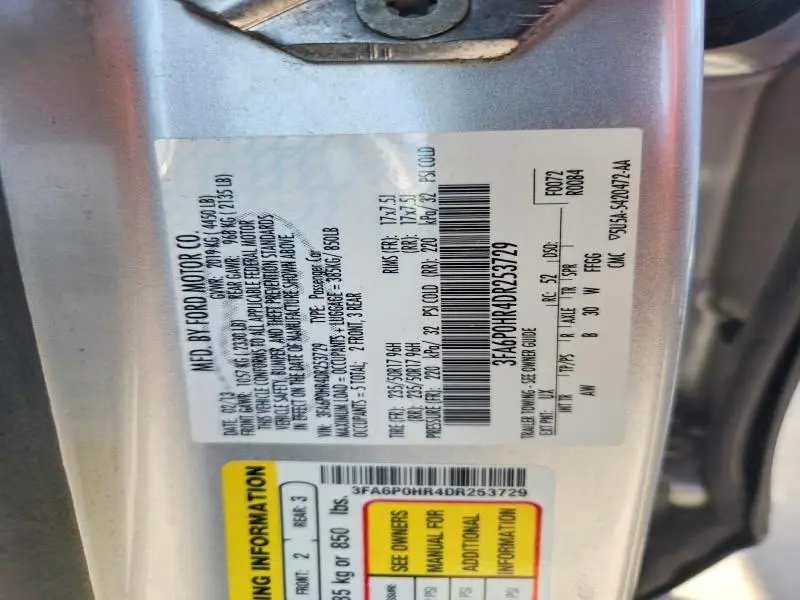 2013 FORD FUSION SE  