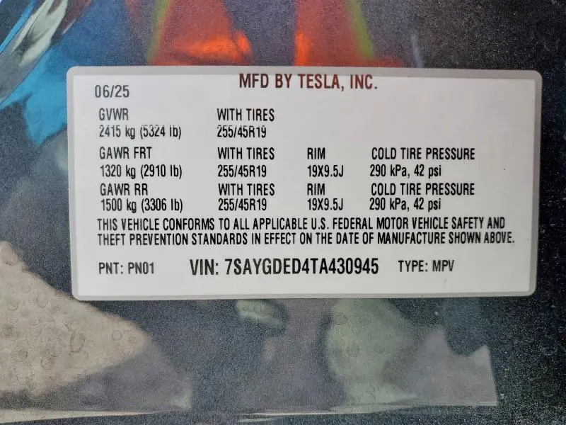 2026 TESLA MODEL Y   