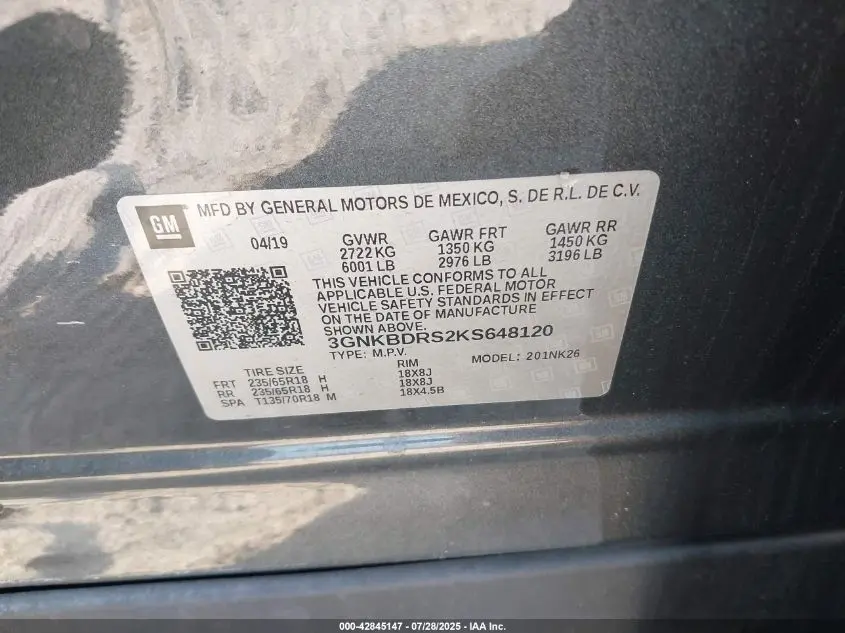 2019 CHEVROLET BLAZER  