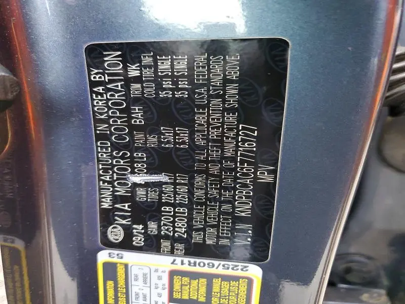 2015 KIA SPORTAGE LX  