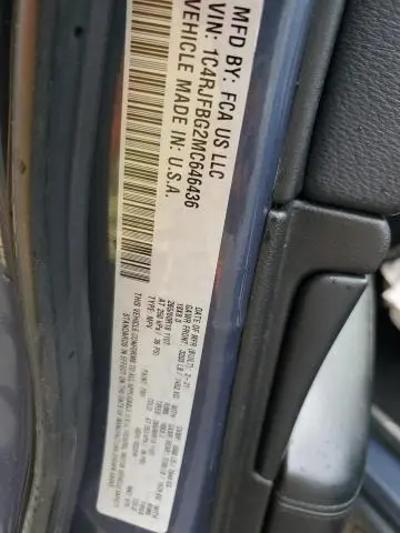 2021 JEEP GRAND CHEROKEE LIMITED  