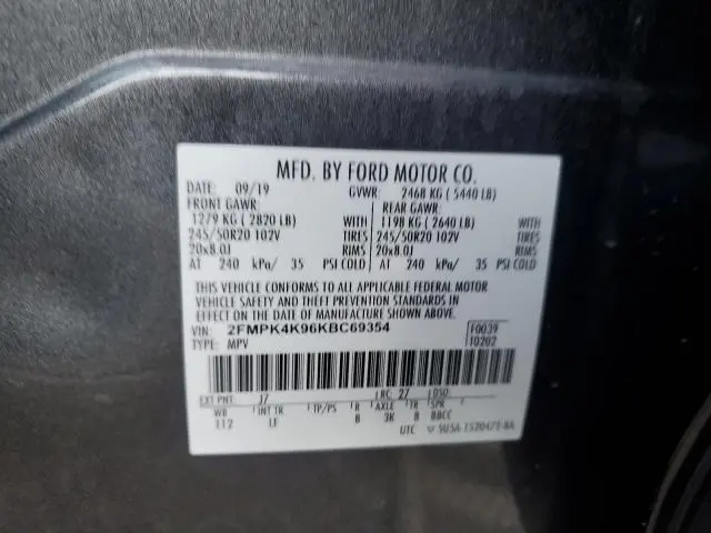 2019 FORD EDGE TITANIUM  