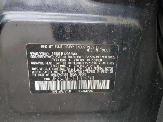 2015 SUBARU FORESTER 2.5I LIMITED  