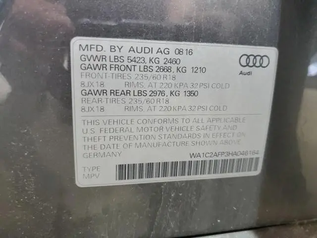2017 AUDI Q5 PREMIUM  