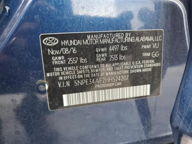 2017 HYUNDAI SONATA SPORT  