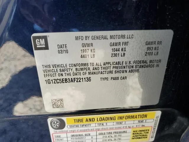 2010 CHEVROLET MALIBU 1LT  