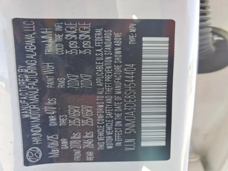 2025 HYUNDAI TUCSON SE  