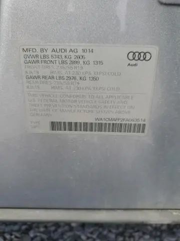 2015 AUDI Q5 TDI PREMIUM PLUS  