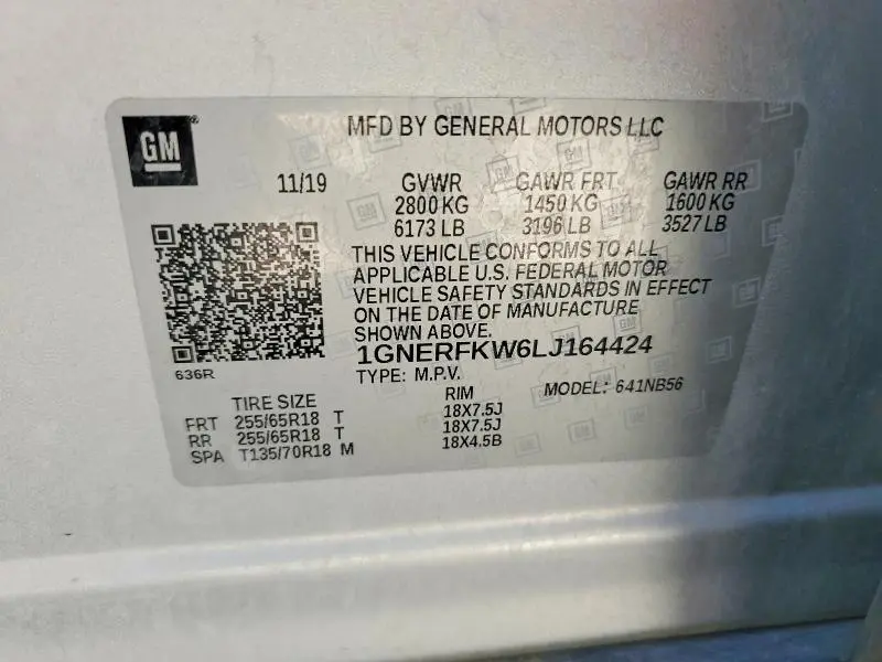2020 CHEVROLET TRAVERSE LS  