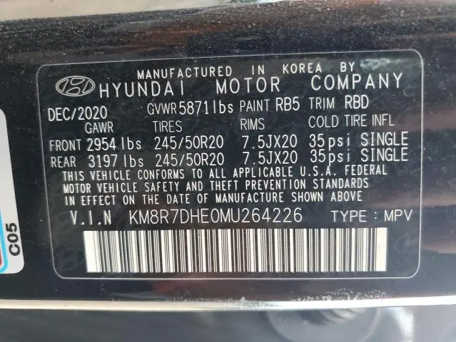 2021 HYUNDAI PALISADE CALLIGRAPHY  