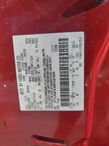 2011 FORD RANGER SUPER CAB  