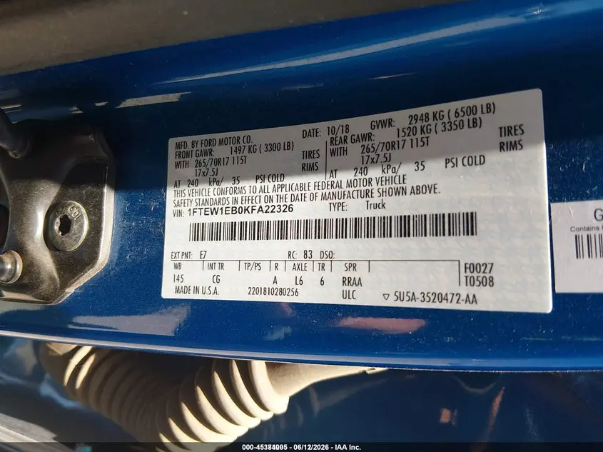 2019 FORD F-150 XL