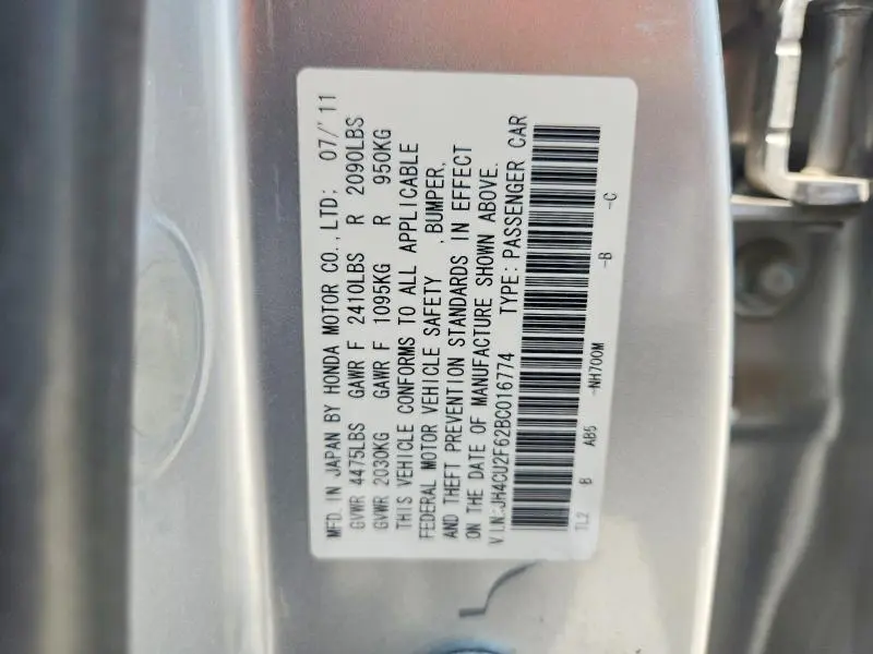 2011 ACURA TSX   