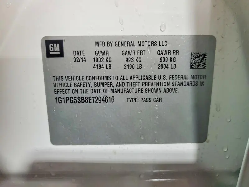 2014 CHEVROLET CRUZE LTZ  