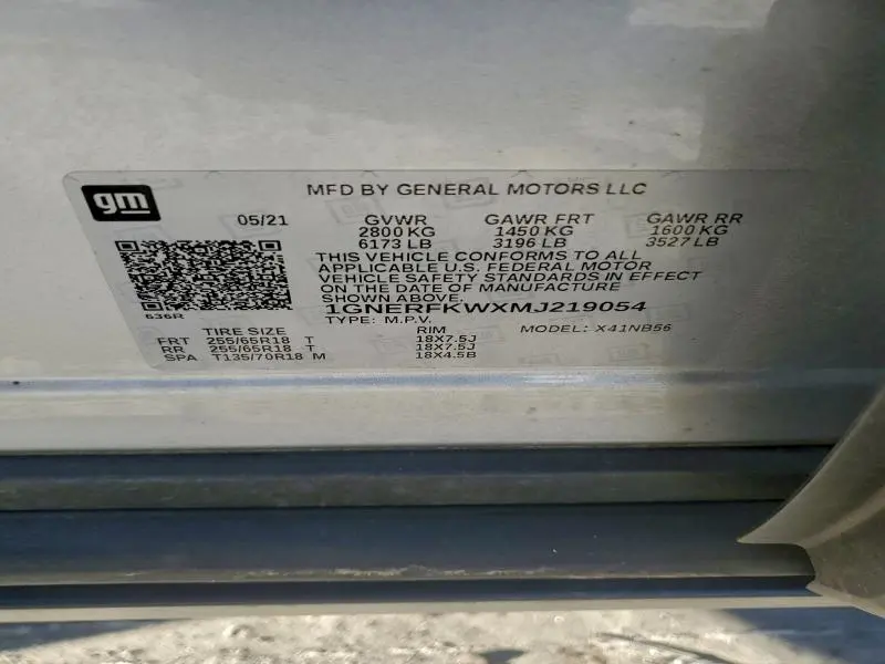 2021 CHEVROLET TRAVERSE LS  