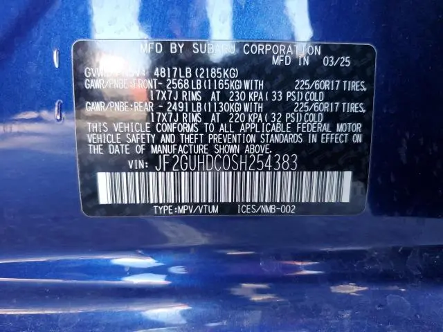 2025 SUBARU CROSSTREK PREMIUM  