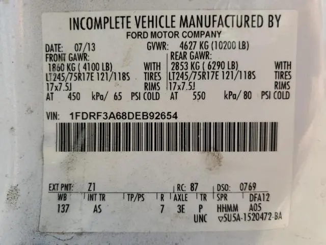 2013 FORD F350 SUPER DUTY  