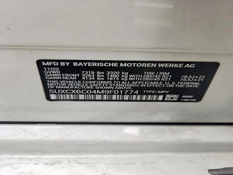 2021 BMW X7 M50I  