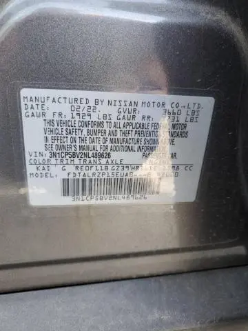 2022 NISSAN KICKS S  
