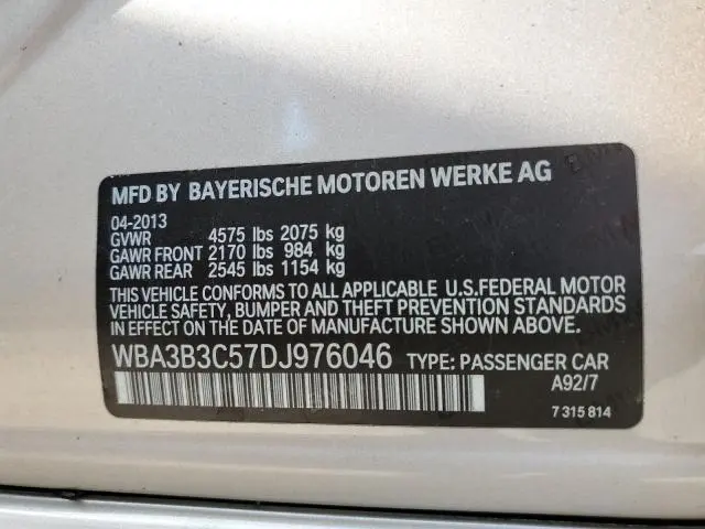 2013 BMW 328 XI  