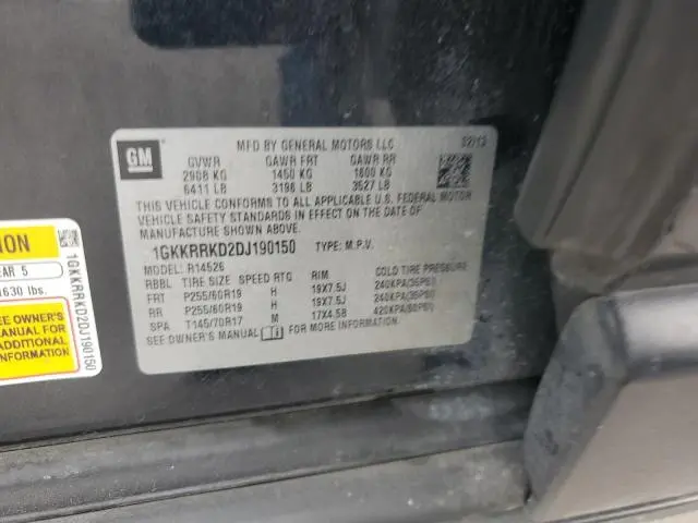 2013 GMC ACADIA SLT-1  