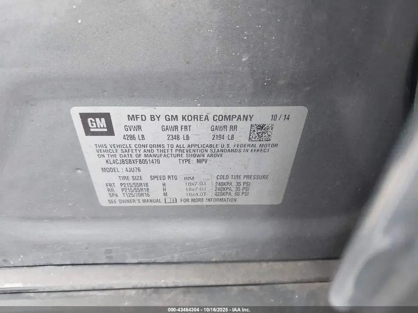 2015 BUICK ENCORE CONVENIENCE