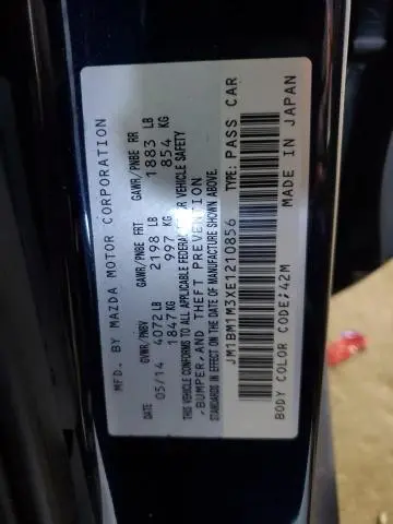 2014 MAZDA 3 GRAND TOURING  