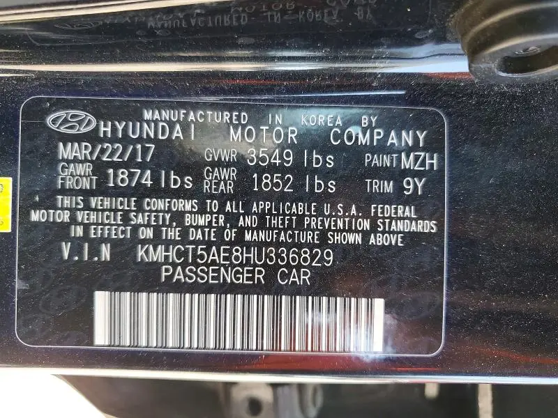 2017 HYUNDAI ACCENT SE  
