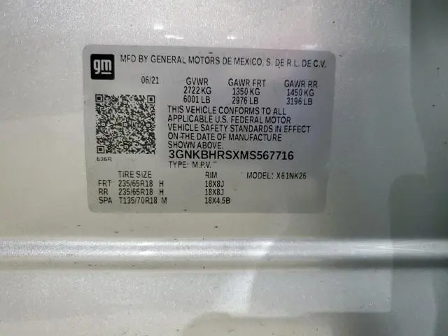 2021 CHEVROLET BLAZER 2LT  