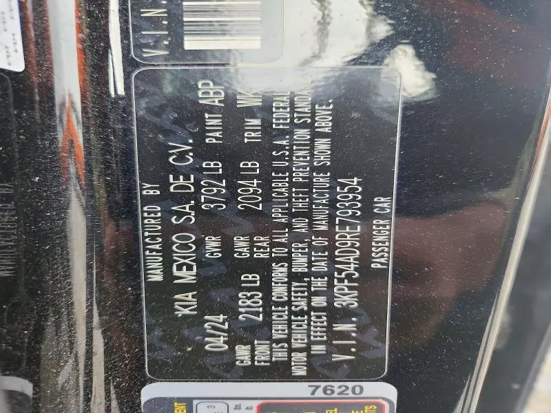 2024 KIA FORTE GT LINE  
